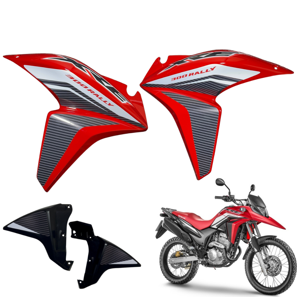 Kit Carenagem Xre 300 Modelo 2013 / 2015 Par Asa Tanque Completa Superior e Inferior Nova Paralela