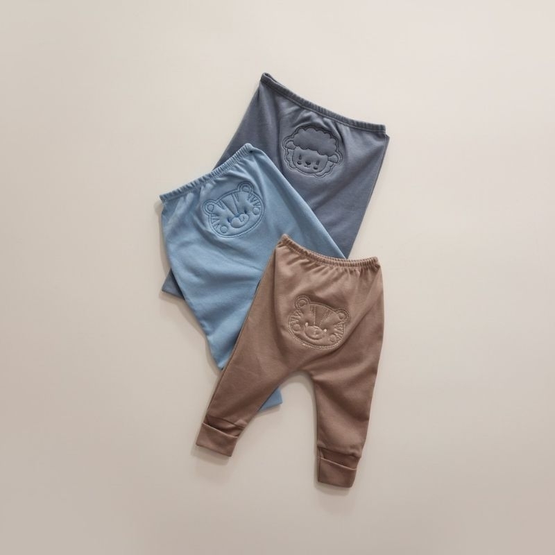 KIT MIJAO Bebe menina calça bebe menino culote VIRA PE SUEDINE BORDADO EDBaby - Kit com 2 ou Kit com 4