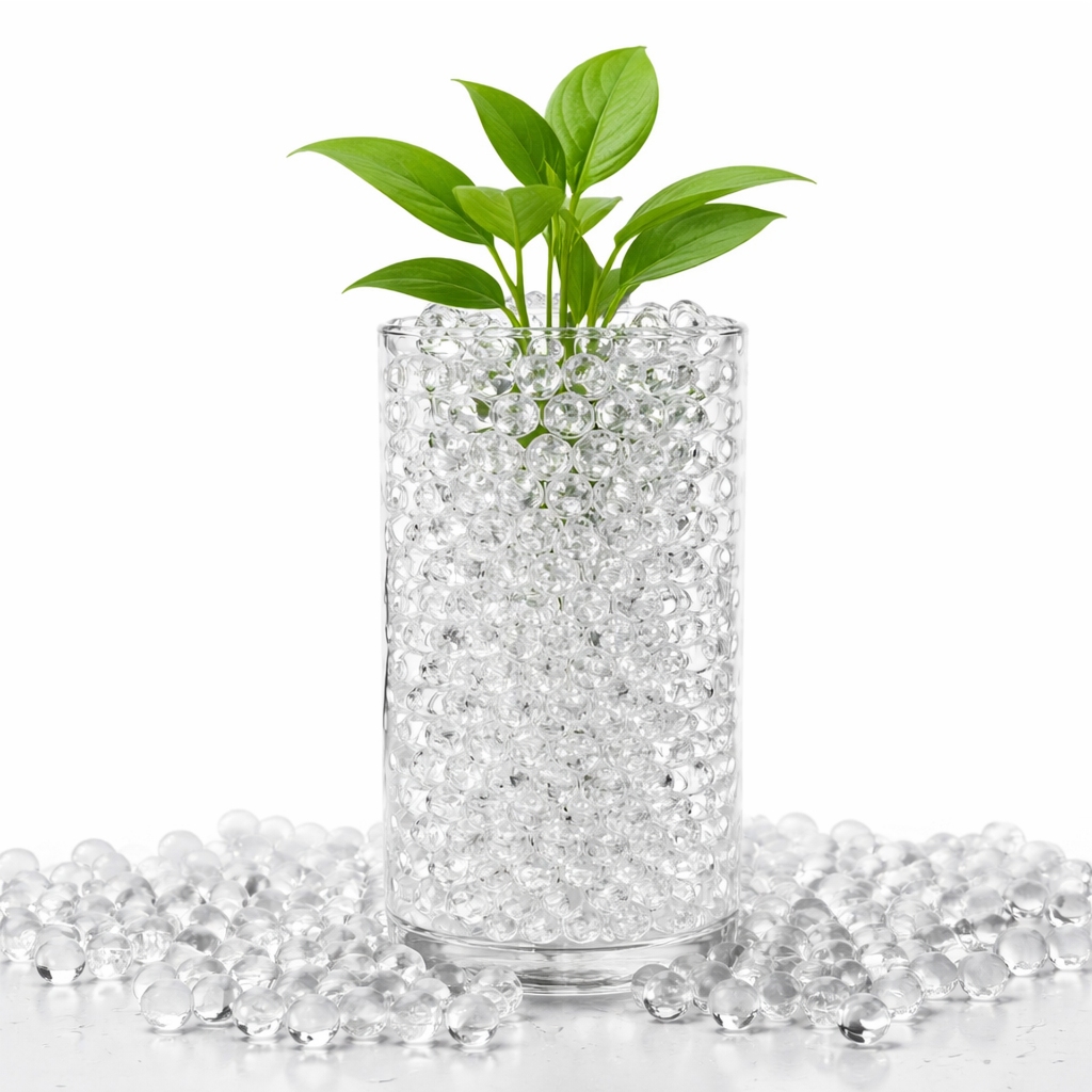 Bolinhas de Gel Hidrogel Crescem na Água Kit 10 20 30 50 Sachês Para Plantas Decoração Festa Transparente
