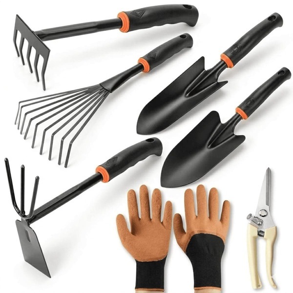 Kit Jardinagem 7 Peças de Alta Qualidade Melhor Custo Benefício do Mercado Conjunto de Jardinagem Luva Tesoura de Poda