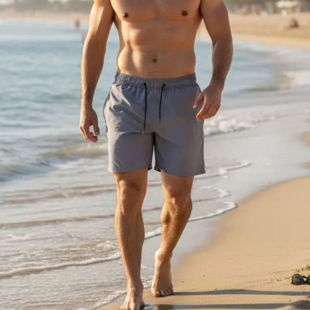 Bermuda Masculina Tactel com Elastano Ideal pra Academia Corrida Dia a Dia Com Bolso Versátil de Praia Piscina