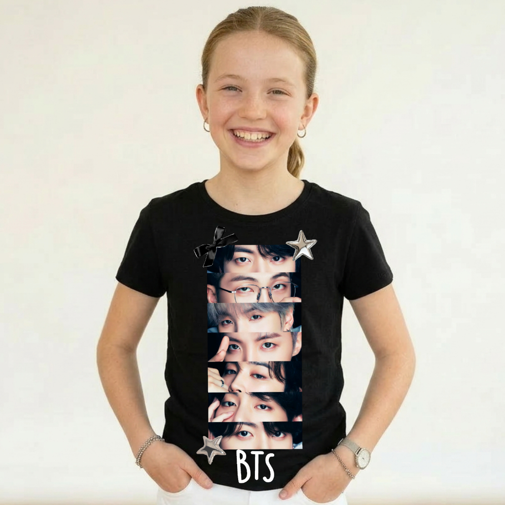 Camiseta Camisa T-Shirt Blusa BTS Grupo Banda Idols Kpop Sul Coreanos Coreia