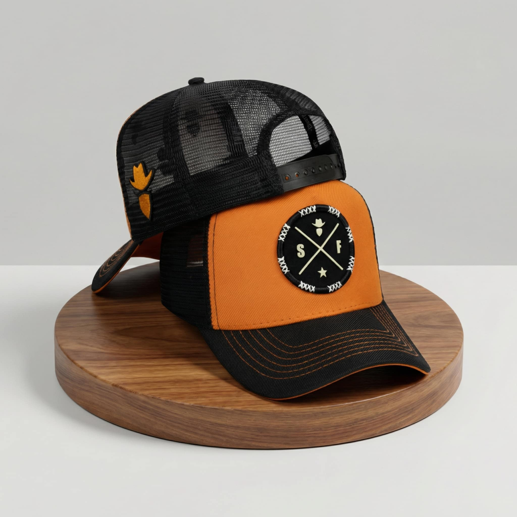 Boné Trucker Country Telinha Simprão Farm Original Aba Curva Ajustavel Redinha Masculino Premium
