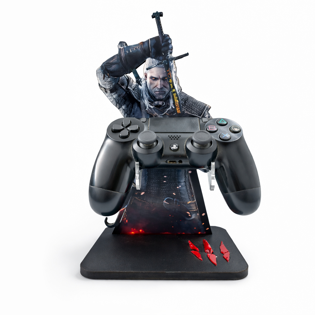 Suporte para Controle The Witcher Ps  Ps5 ou Xbox Elegante e Moderno