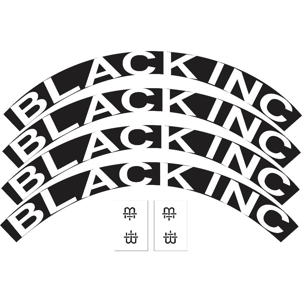 04 adesivos compatíveis Roda Aro 700 perfil 50mm BLACKING