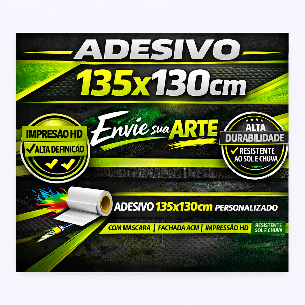 Adesivo Super aderente I Tamanho Premium: 135x130cm I Melhor opção do mercado