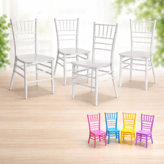 Kit 4 Cadeiras Tiffany Infantil Crianças com 1 Brinde Cadeirinha Miniatura - Cores Diversas em Oferta na Shopee