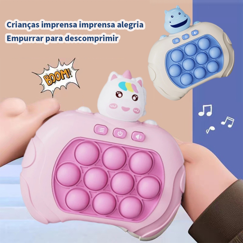 Brinquedo Anti-Stress Pop It Eletronico Brinquedo Bolhas De Empurrar Rápido Para Crianças e Adultos