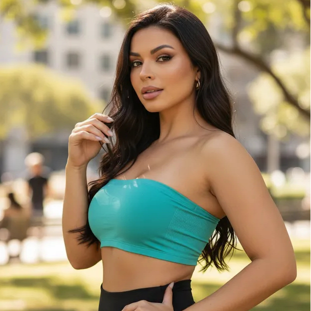 Detalhes do Top Faixa Tomara Que Caia Fitness Forrado Sutiã Esportivo Cropped Suplex Sem Bojo