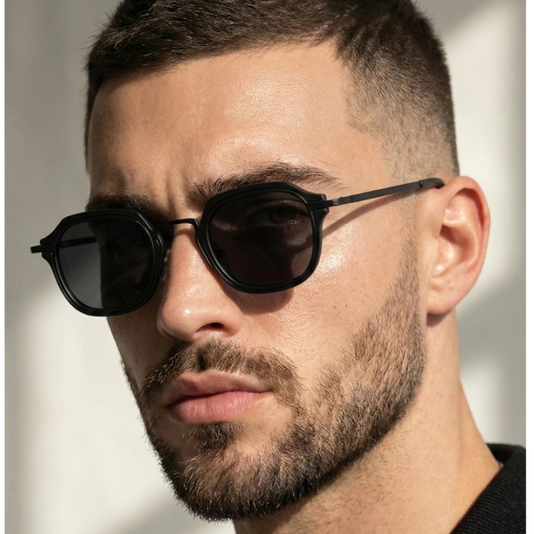 óculos de Sol Porto Masculino Unissex Com Proteção UV400 Metal Anticorrosivo Moda Tendencia