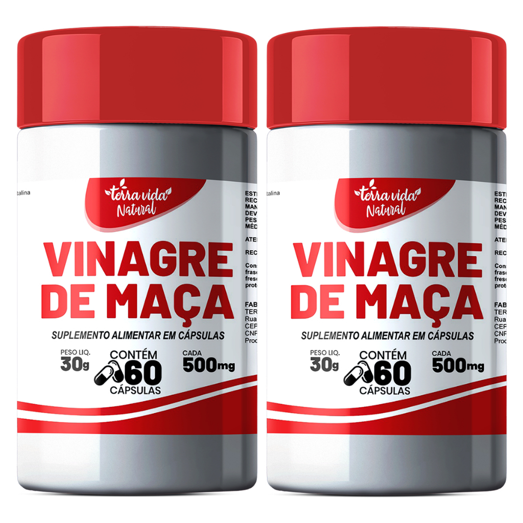 Kit 2 Vinagre de Maçã em Cápsulas - Terra Vida Natural