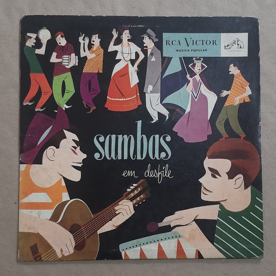 Lp Sambas Em Desfile - Zaccarias E Sua Orquestra - 10 polegadas - Disco de Vinil