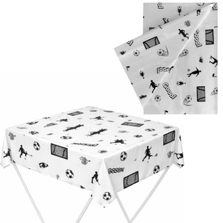 Toalha de Mesa Convidados Festa Futebol Preto e Branco 78x78 cm 10 Unidades Campfest – Inspire