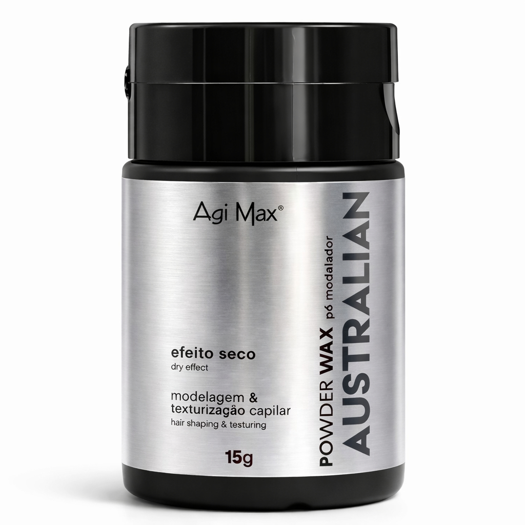 Pó Modelador Efeito Seco Matte Australian Pó Texturizador Pomada Volumador 15g