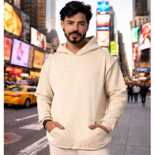 Moletom Canguru Unissex Liso Sem Estampa Masculino e Feminino Flanelado Blusa de Frio Promoção