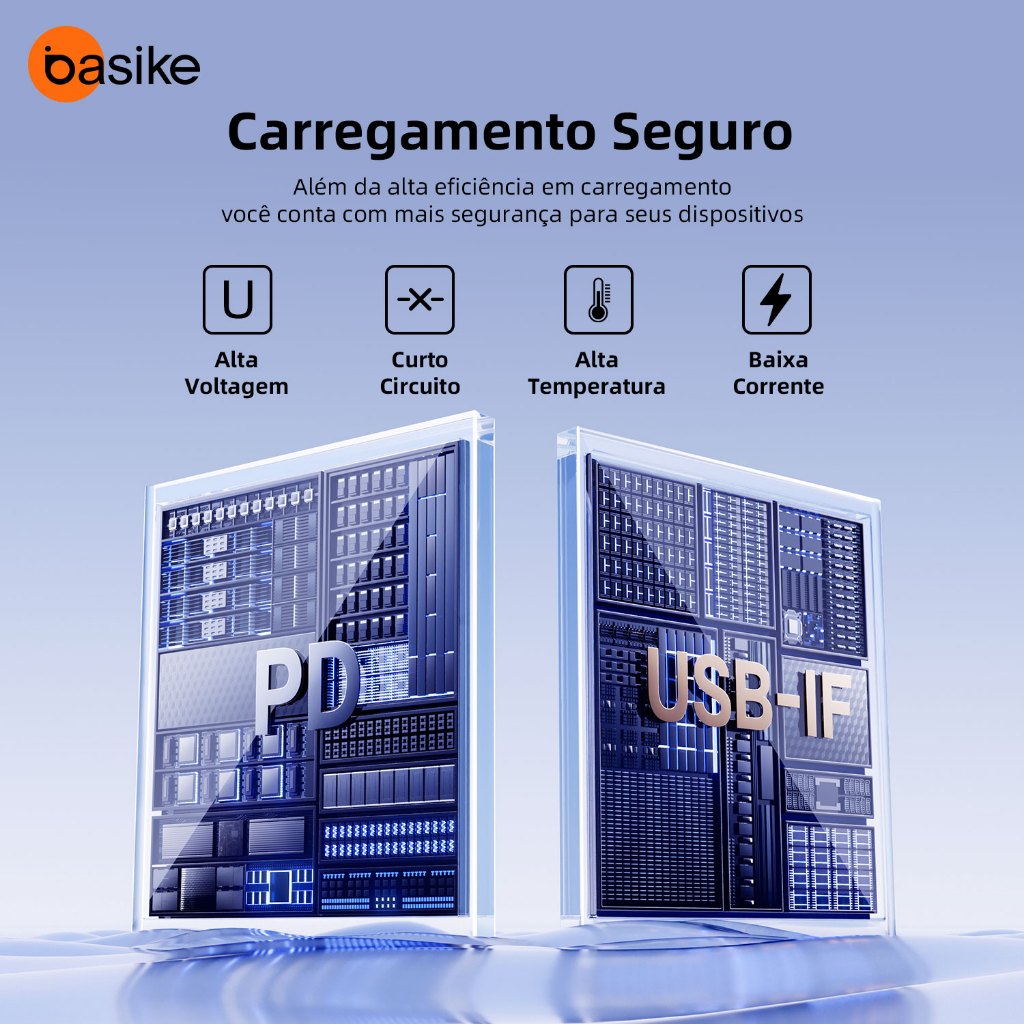 Carregador de Mesa Basike GaN 65W Turbo 5 em 1 com 3 USB — foto 6