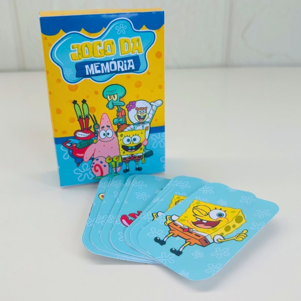 Jogo Da Memória Bob Esponja Personalizado / Lembrancinha de Festa /Aniversário