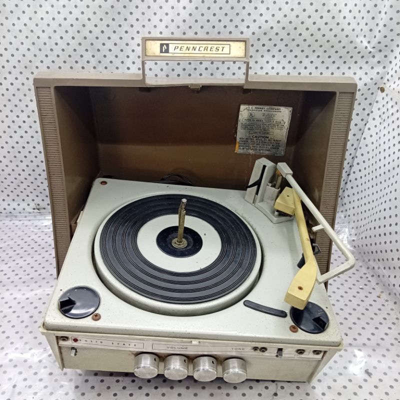 Antigo Toca disco - Transitor Phonograph Penncrest 4445 (pra revisao)