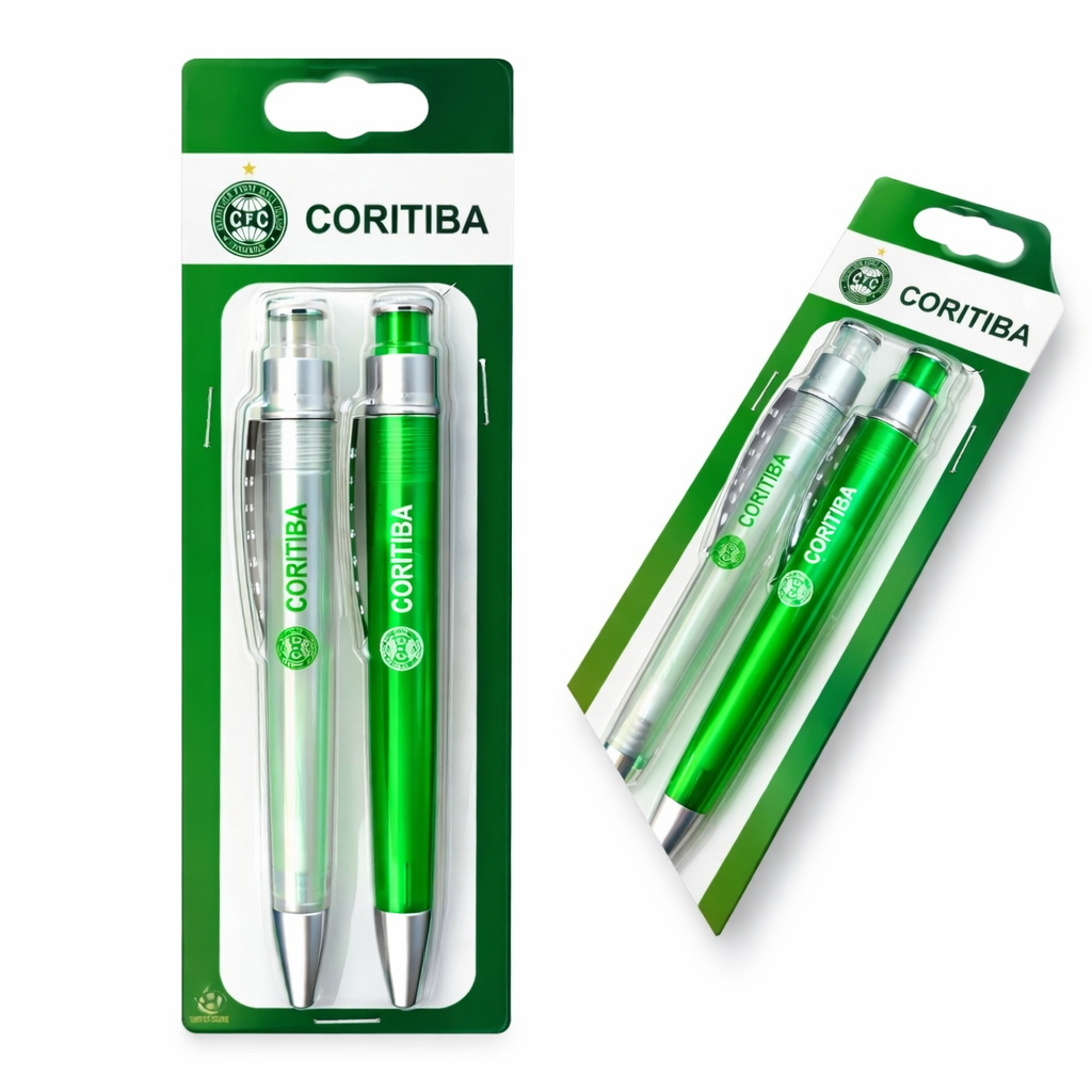 CONJUINTO DE  2 CANETAS OFICIAIS DO CORITIBA em Oferta na Shopee