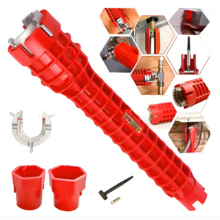 Chave Hidráulica Ferramenta Profissional apertar cano Instalar Torneira 8 em 1 Chave de Encanamento em Oferta na Shopee