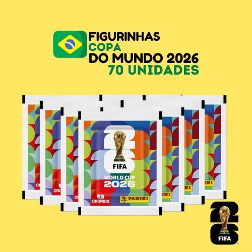 Kit de Figurinhas Copa do Mundo 2026 - 70 unidades