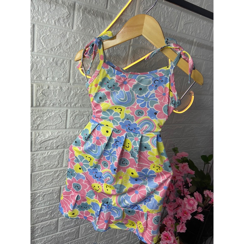 Vestido Estampado Moda Infantil Suplex Tendência Verão