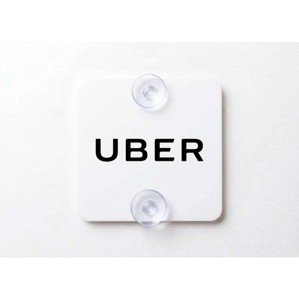 Plaquinha Motorista Aplicativo Uber 99 InDrive Placa Removível | Identificação Motorista Aplicativo