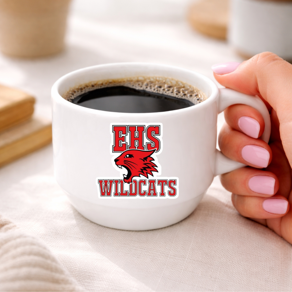 Xícara Personalizada do WildCats EHS | Presente Criativo Xícara Exclusiva Vários Modelos l Porcelana