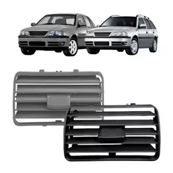 Tela Difusor Ar Central Gol/Saveiro/Parati G3 Cinza Flanel/Preto