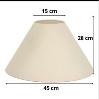 cúpula cónica grande 15x45x28 para abajur Luminária de chão em tecido soquete padrão Nacional E27