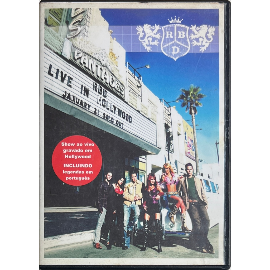 Rebeldes - RBD - Live In Hollywood - DVD Original