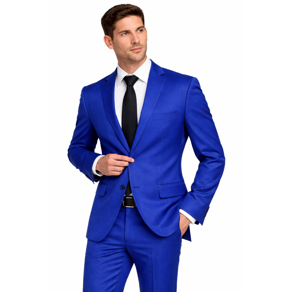 Terno Oxford Slim Royal Masculino - Linha Premium 2026