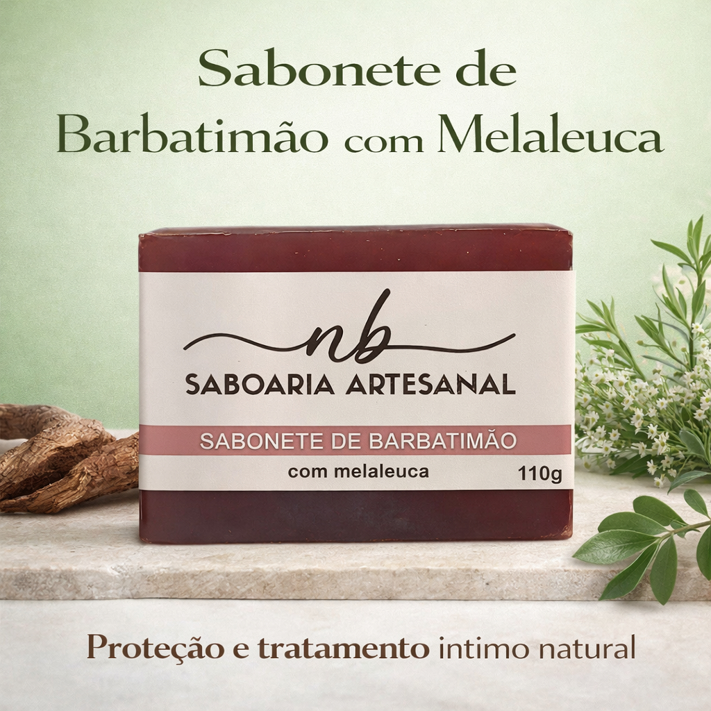 Sabonete Íntimo com Melaleuca Antibacteriano para Candidíase e Psoríase
