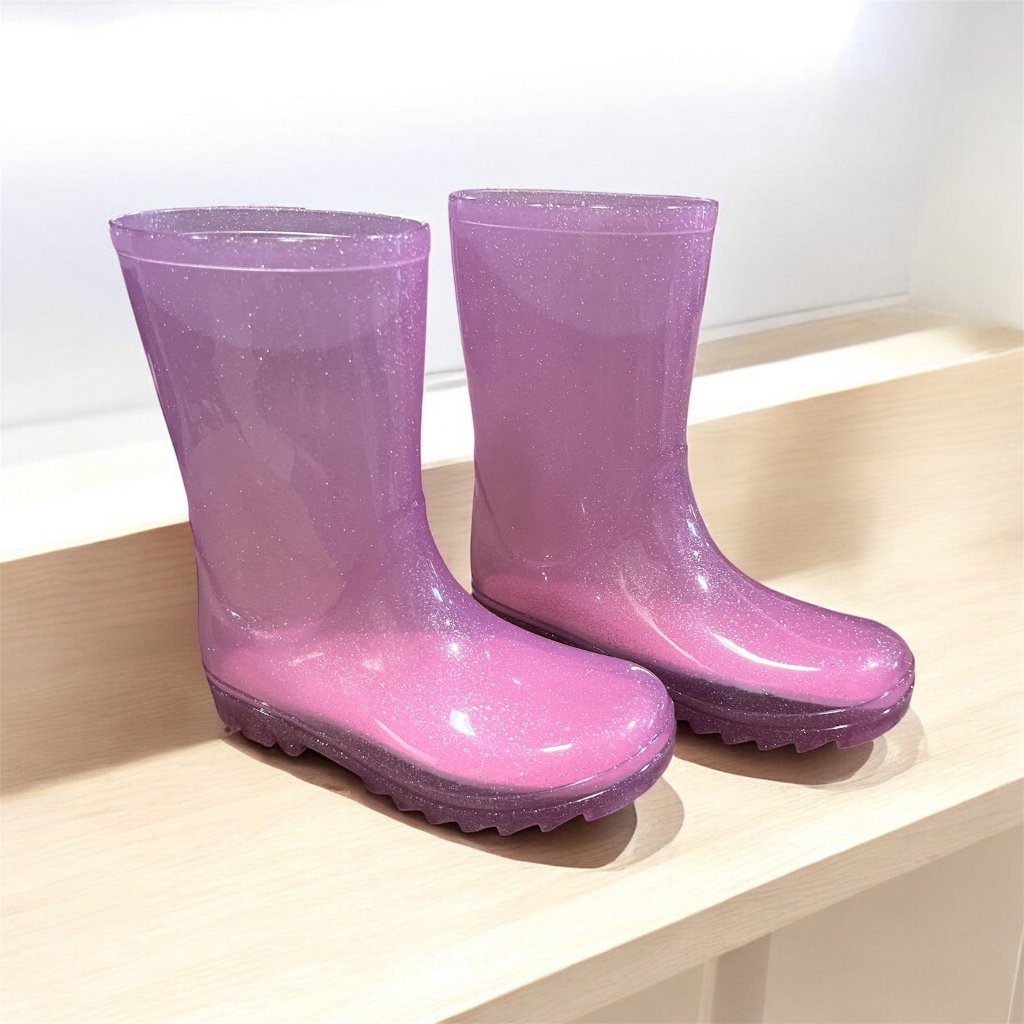 Galocha Infantil Cano Alto Chuva Menino e Menina Confórtavel e Leve