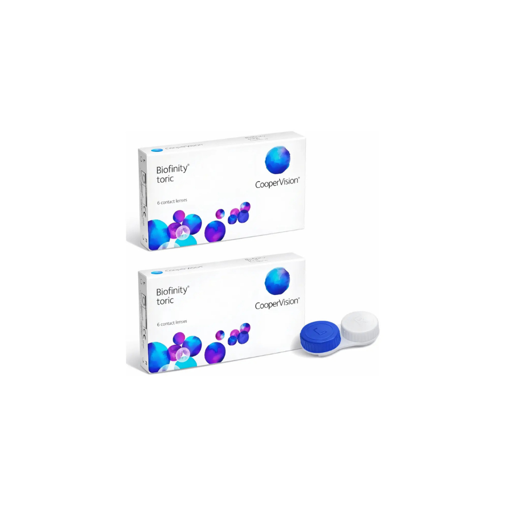Lente de Contato Biofinity Toric Astigmatismo 2 Caixas + Estojo Brinde / Informe o grau desejado no chat