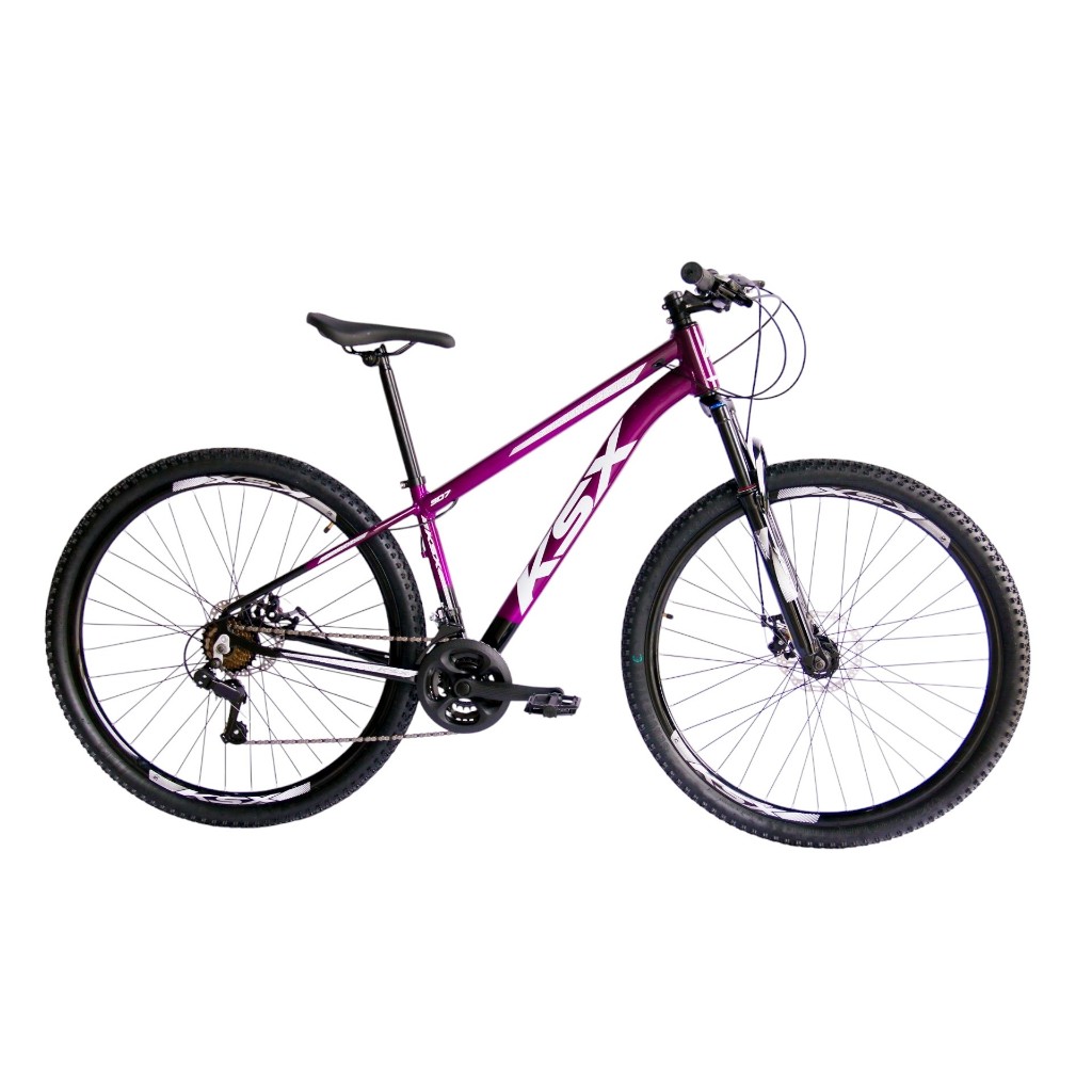 BICICLETA BIKE ARO 29 MTB ALUMÍNIO KSX 24V MARCHAS INDEX CABEAMENTO INTERNO UNISSEX