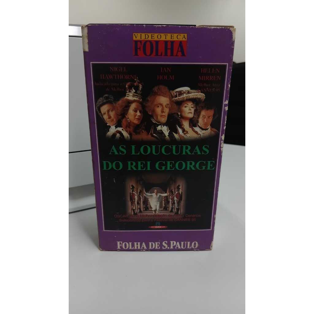 VHS – As Loucuras do Rei George | Videoteca Folha