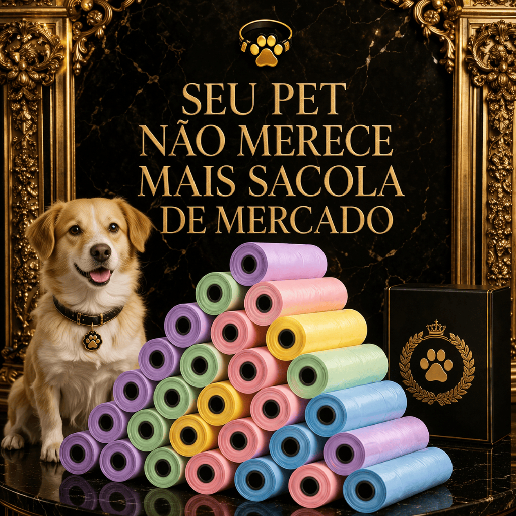 Kit 180 Saquinho Refil Cata Caca para Cachorro Passeio de Pet Sacola Barato