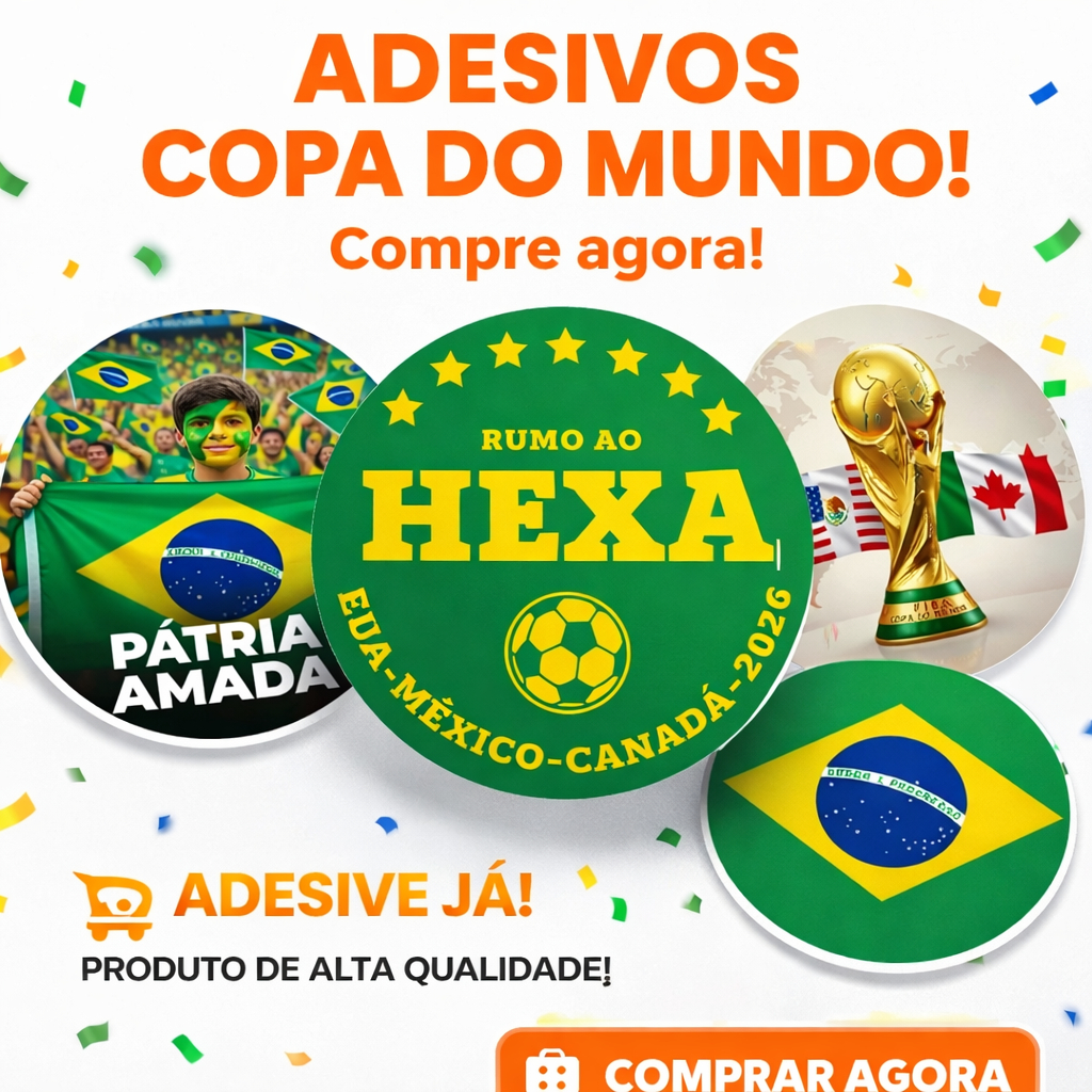 adesivos copa do mundo 2026 Brasil