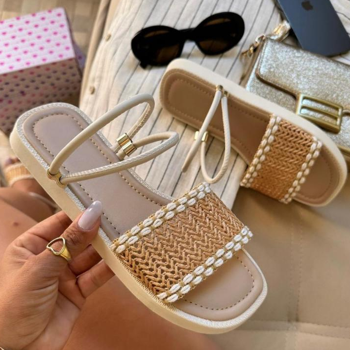 Sandália Feminina Papete Rasteirinha Feminina Flatform Confortável Leve - Promoção !