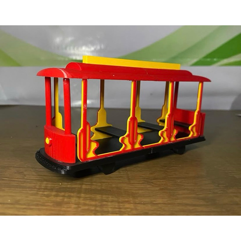 Bondinho Daniel Tigre Impresso em 3D | Miniatura Infantil Decorativa