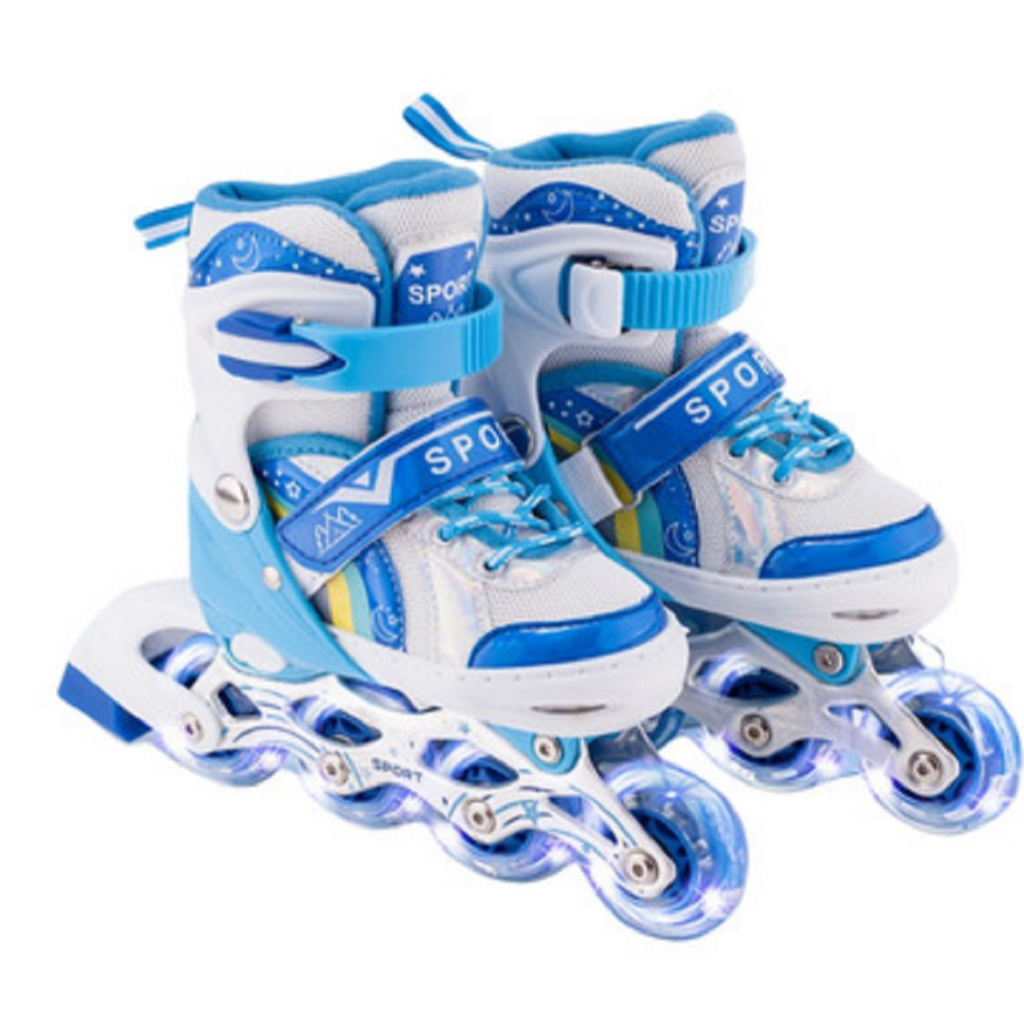 Patins Roller Arco Ires 4 Rodas Inline Led