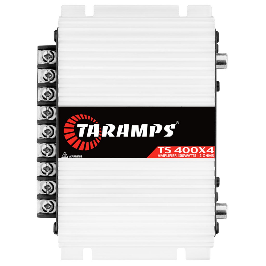 Modulo Taramps Ts400x4 Amplificador Carro Moto Caminhonete 400w Digital 400rms 4 Canais T400 Ts 400 2 Ohms Som Stereo En