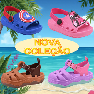 PROMOÇÃO Kit 2 : Sandália + Papete Menino – Modelos Diferentes E Confortáveis - Leve Mais Por Menos! em Oferta na Shopee