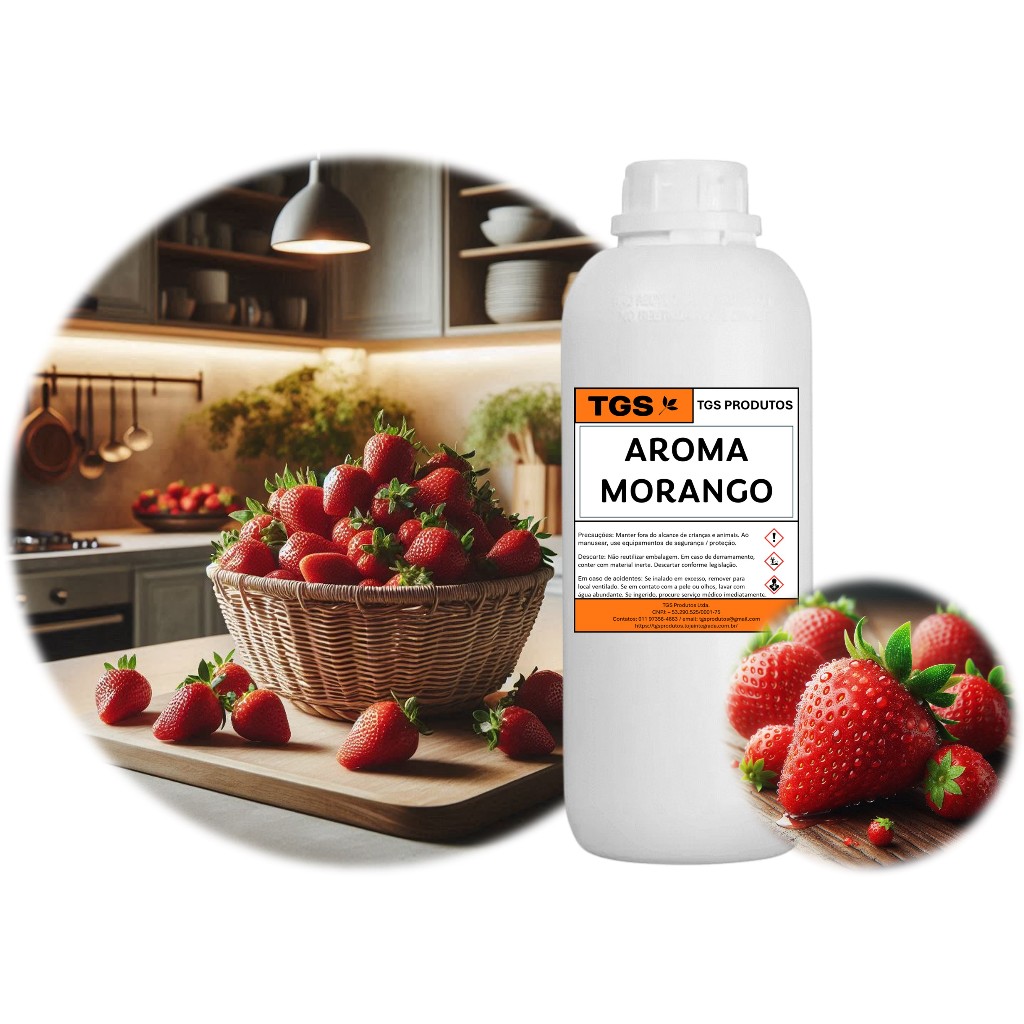 ESSÊNCIA Alimentícia 30mL AROMA para ALIMENTOS & BEBIDAS AIN Aroma Idêntico Natural: Morango, Uva