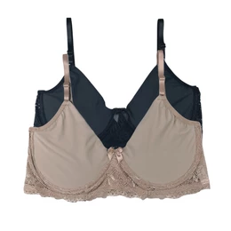 KIT COM 2 SUTIA SEM BOJO COM ARO POLIAMIDA E RENDA 0213