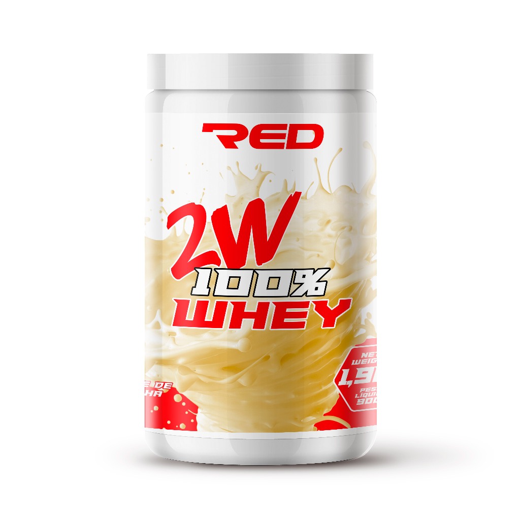 Whey Protein 2W Red Series - 900g - Whey Concentrado e Isolado - Sabor Delicioso  - Super Oferta!