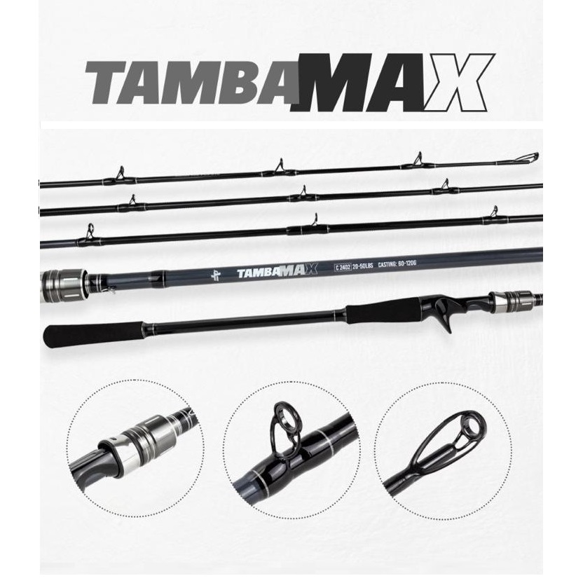 Vara Para Carretilha 50lbs 2 Partes 2,10m / 2,40m Tamba Max