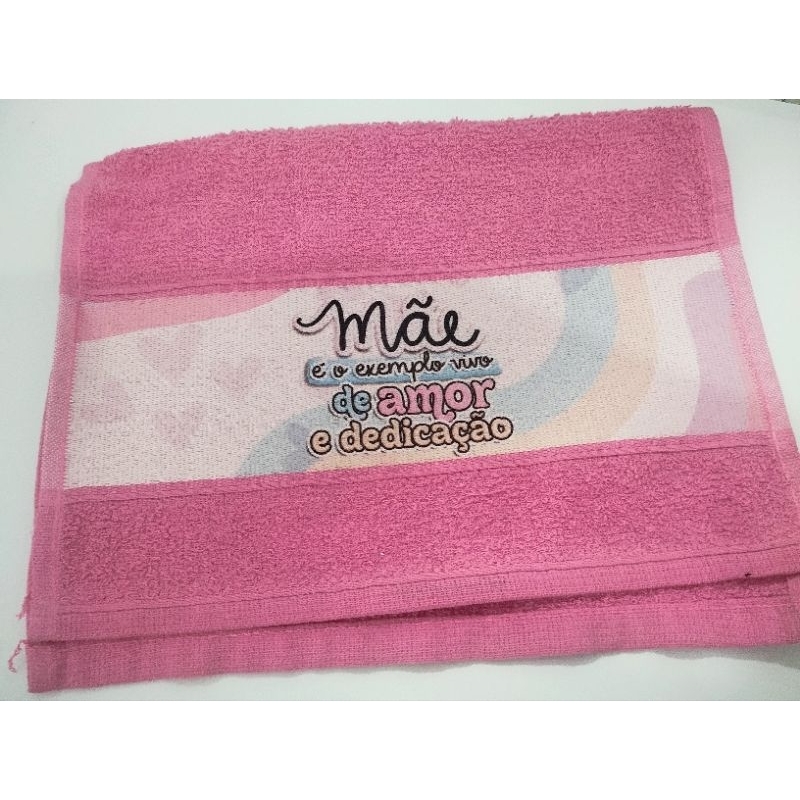 Toalhinha de Boca Personalizada - Toalhinha para bebe - toalhinha para lembrancinha-Toalha Personalizada Dia das Mães