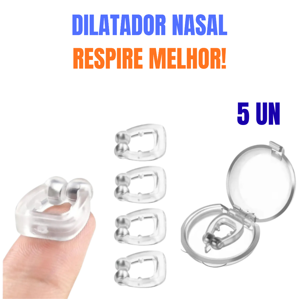 Kit Dispositivos Anti Ronco Clips Dilatadores Nasais Magnéticos para Melhorar o Sono e a Respiração